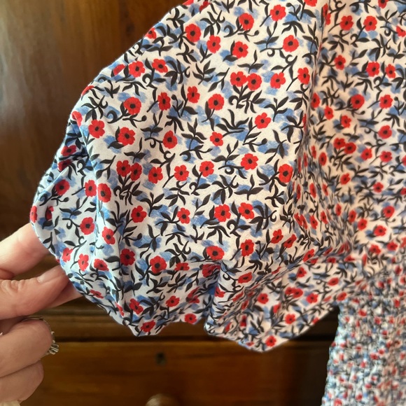 J Crew Meadow dress in poppy cotton poplin XS - Picture 5 of 6